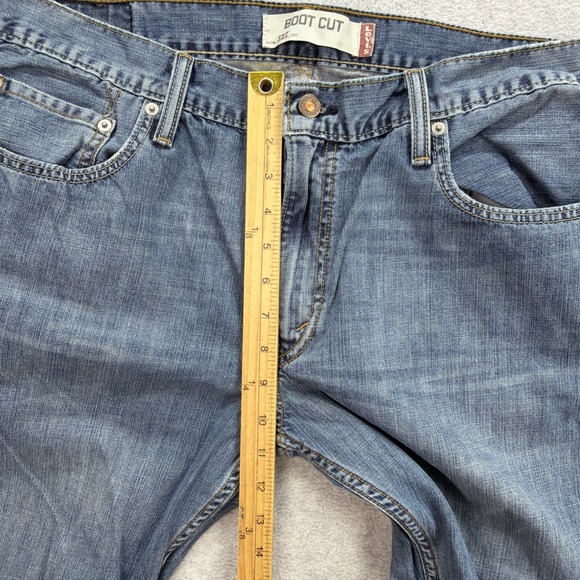 Levis 527 Jeans Mens 36x32 Blue Denim Pants Boot Cut Work Cowboy Western Y2K - Picture 14 of 16